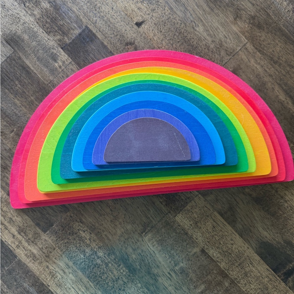 Colorful Wooden Rainbow Stacker